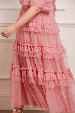 Needle & Thread Holding LTD All - Womenswear Peaches Smocked Ankle Gown
