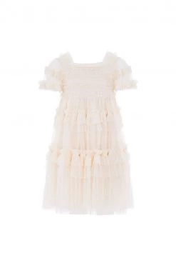 Needle & Thread Holding LTD Peaches Smocked Kids Dress