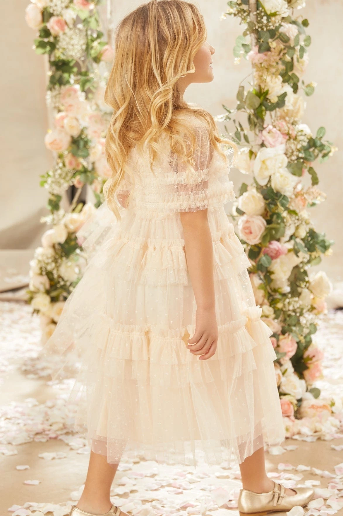 Needle & Thread Holding LTD Peaches Smocked Kids Dress 7 Needle & Thread Holding LTD Peaches Smocked Kids Dress