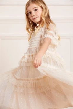 Needle & Thread Holding LTD Peaches Smocked Kids Dress 10 Needle & Thread Holding LTD Peaches Smocked Kids Dress