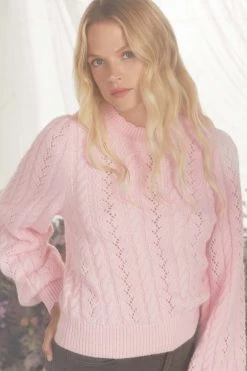 Needle & Thread Holding LTD Pretty Cable Midline Jumper