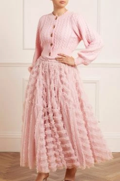 Needle & Thread Holding LTD Pretty Cable Short Cardigan All - Womenswear