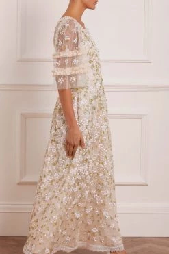 Needle & Thread Holding LTD Pretty Petals Ankle Gown