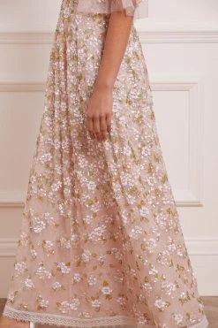 Needle & Thread Holding LTD Pretty Petals Ankle Gown