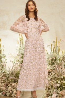 Needle & Thread Holding LTD Pretty Petals Ankle Gown