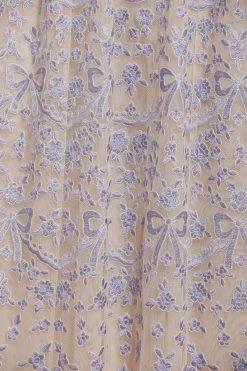 Needle & Thread Holding LTD New Arrivals Ribbon Lace Long Sleeve Ankle Gown