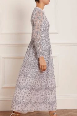 Needle & Thread Holding LTD Ribbon Lace Long Sleeve Ankle Gown New Arrivals 12 Needle & Thread Holding LTD Ribbon Lace Long Sleeve Ankle Gown New Arrivals