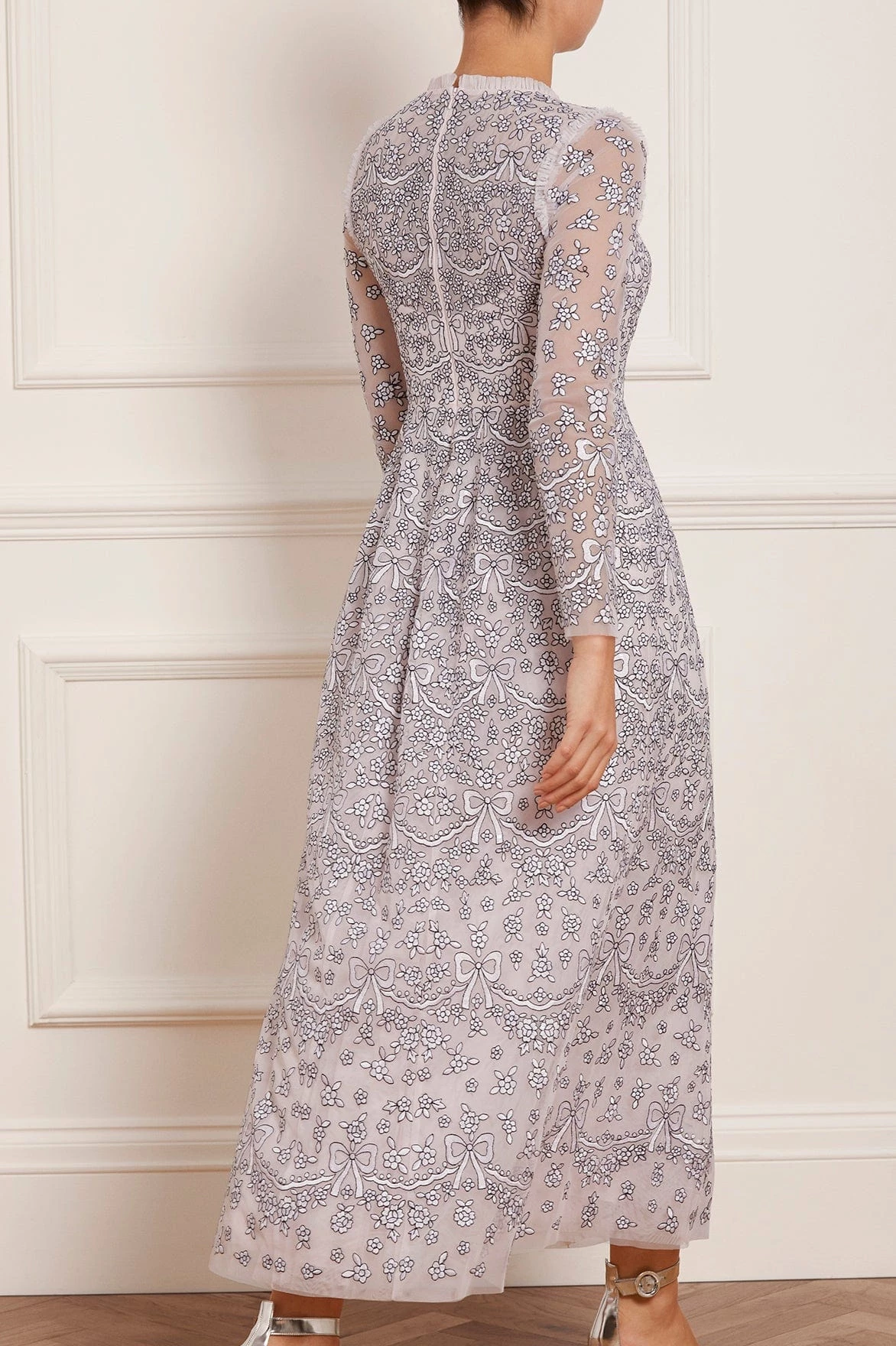 Needle & Thread Holding LTD Ribbon Lace Long Sleeve Ankle Gown New Arrivals 8 Needle & Thread Holding LTD Ribbon Lace Long Sleeve Ankle Gown New Arrivals