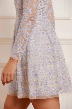 Needle & Thread Holding LTD Ribbon Lace Long Sleeve Micro Mini Dress New Arrivals 12 Needle & Thread Holding LTD Ribbon Lace Long Sleeve Micro Mini Dress New Arrivals