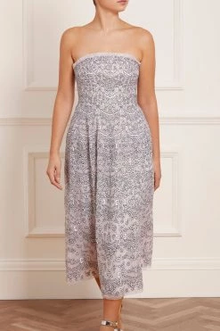 Needle & Thread Holding LTD Ribbon Lace Strapless Corset Ballerina Dress