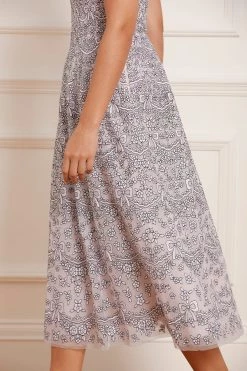 Needle & Thread Holding LTD Ribbon Lace Strapless Corset Ballerina Dress