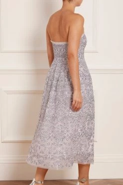 Needle & Thread Holding LTD Ribbon Lace Strapless Corset Ballerina Dress