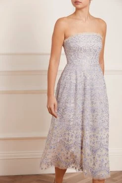 Needle & Thread Holding LTD Ribbon Lace Strapless Corset Ballerina Dress New Arrivals