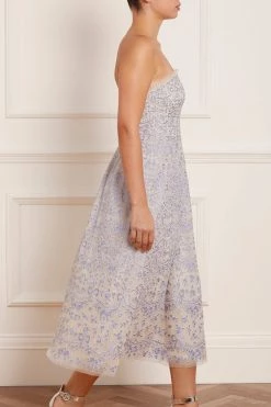 Needle & Thread Holding LTD Ribbon Lace Strapless Corset Ballerina Dress New Arrivals