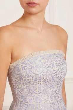 Needle & Thread Holding LTD Ribbon Lace Strapless Corset Ballerina Dress New Arrivals