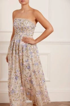 Needle & Thread Holding LTD Rose Dream Strapless Corset Ankle Gown New Arrivals