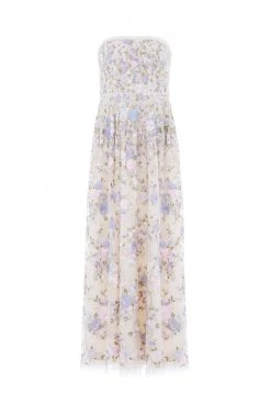 Needle & Thread Holding LTD Rose Dream Strapless Corset Ankle Gown New Arrivals