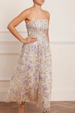 Needle & Thread Holding LTD Rose Dream Strapless Corset Ankle Gown New Arrivals