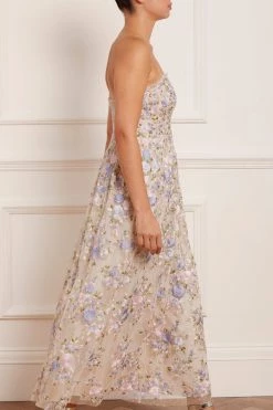 Needle & Thread Holding LTD Rose Dream Strapless Corset Ankle Gown New Arrivals