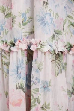 Needle & Thread Holding LTD Rose Fairytale Chiffon V-Neck Day Ankle Gown