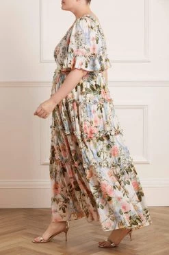 Needle & Thread Holding LTD All - Womenswear Rose Garden Smocked Cotton Ankle Gown