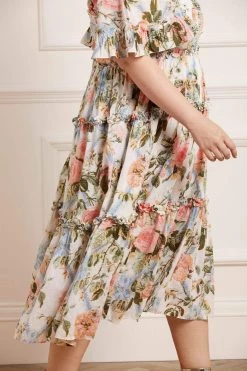 Needle & Thread Holding LTD Rose Garden Smocked Cotton Midaxi Dress All - Womenswear