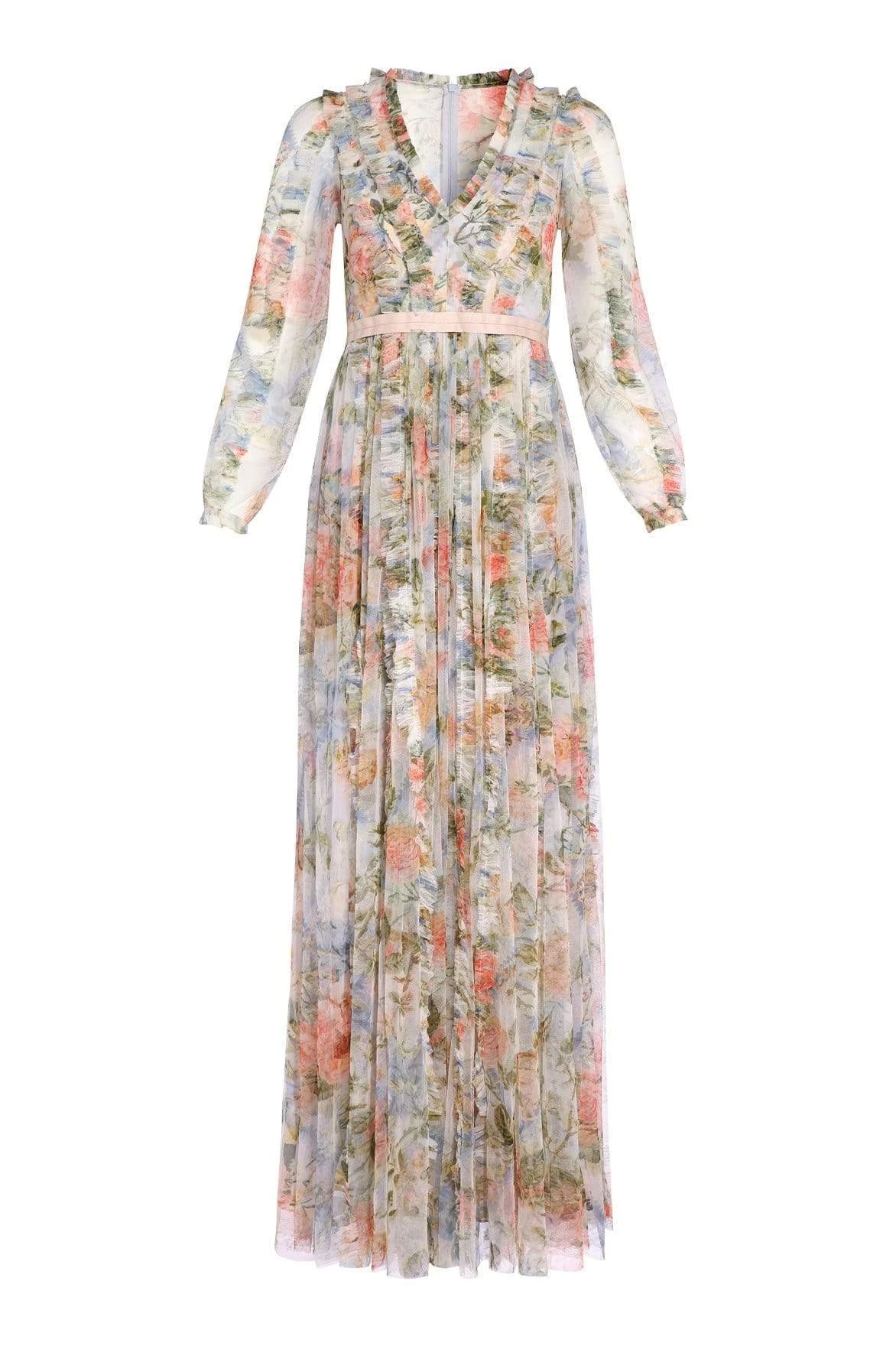 Needle & Thread Holding LTD Rose Garden V-Neck Gown 2 Needle & Thread Holding LTD Rose Garden V-Neck Gown