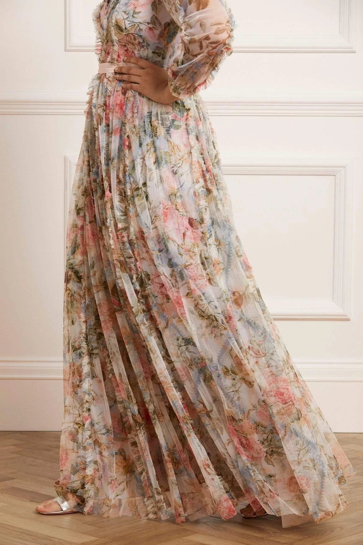 Needle & Thread Holding LTD Rose Garden V-Neck Gown 5 Needle & Thread Holding LTD Rose Garden V-Neck Gown