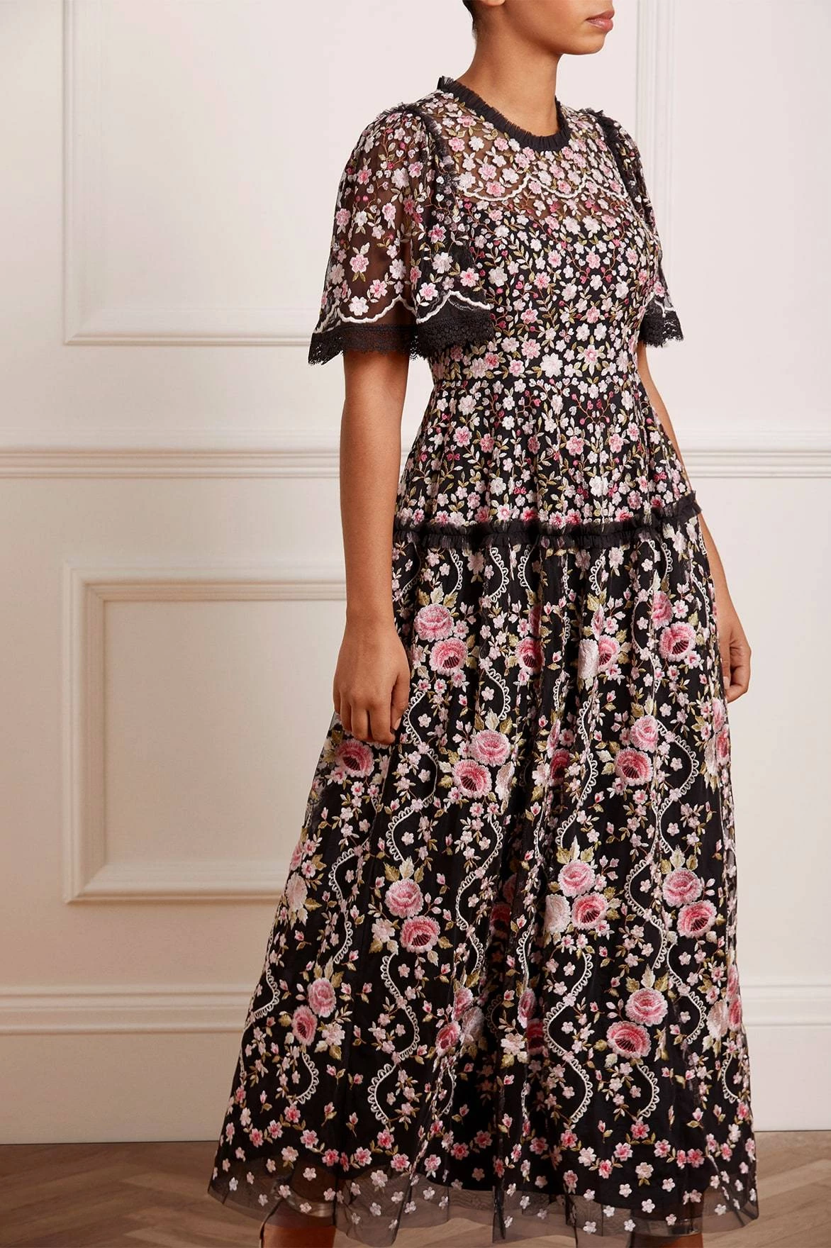 Needle & Thread Holding LTD Rosie Lace Ankle Gown 1 Needle & Thread Holding LTD Rosie Lace Ankle Gown