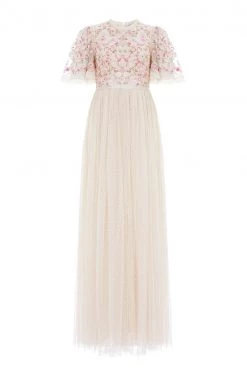 Needle & Thread Holding LTD All - Womenswear Rosie Lace Bodice Short Sleeve Ankle Gown