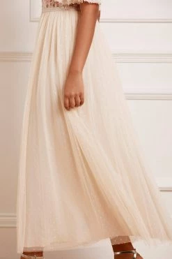 Needle & Thread Holding LTD All - Womenswear Rosie Lace Bodice Short Sleeve Ankle Gown