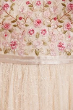 Needle & Thread Holding LTD Rosie Lace Bodice Short Sleeve Midi Dress