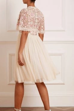 Needle & Thread Holding LTD Rosie Lace Bodice Short Sleeve Midi Dress