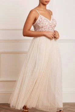 Needle & Thread Holding LTD Rosie Lace Cami Bodice Ankle Gown All - Womenswear 10 Needle & Thread Holding LTD Rosie Lace Cami Bodice Ankle Gown All - Womenswear