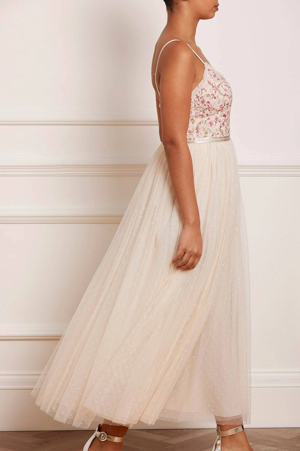 Needle & Thread Holding LTD Rosie Lace Cami Bodice Ankle Gown All - Womenswear 4 Needle & Thread Holding LTD Rosie Lace Cami Bodice Ankle Gown All - Womenswear