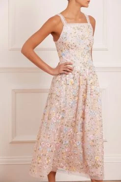 Needle & Thread Holding LTD Secret Garden Bib Ballerina Dress All - Womenswear