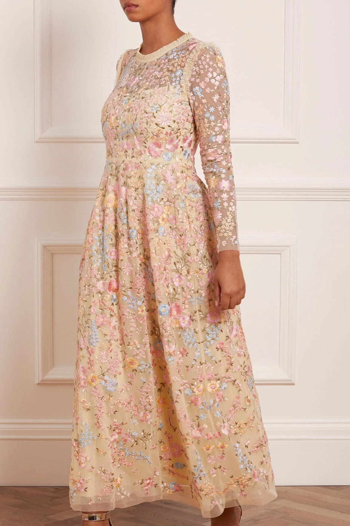 Needle & Thread Holding LTD Secret Garden Long Sleeve Ankle Gown All - Womenswear 3 Needle & Thread Holding LTD Secret Garden Long Sleeve Ankle Gown All - Womenswear