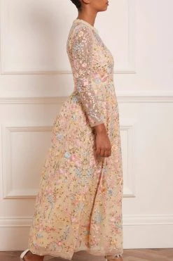 Needle & Thread Holding LTD Secret Garden Long Sleeve Ankle Gown All - Womenswear 14 Needle & Thread Holding LTD Secret Garden Long Sleeve Ankle Gown All - Womenswear