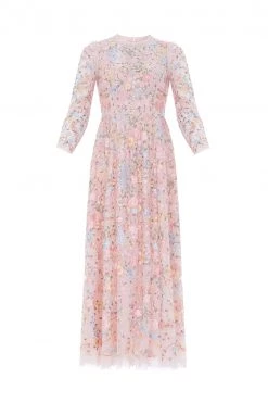 Needle & Thread Holding LTD Secret Garden Long Sleeve Ankle Gown All - Womenswear