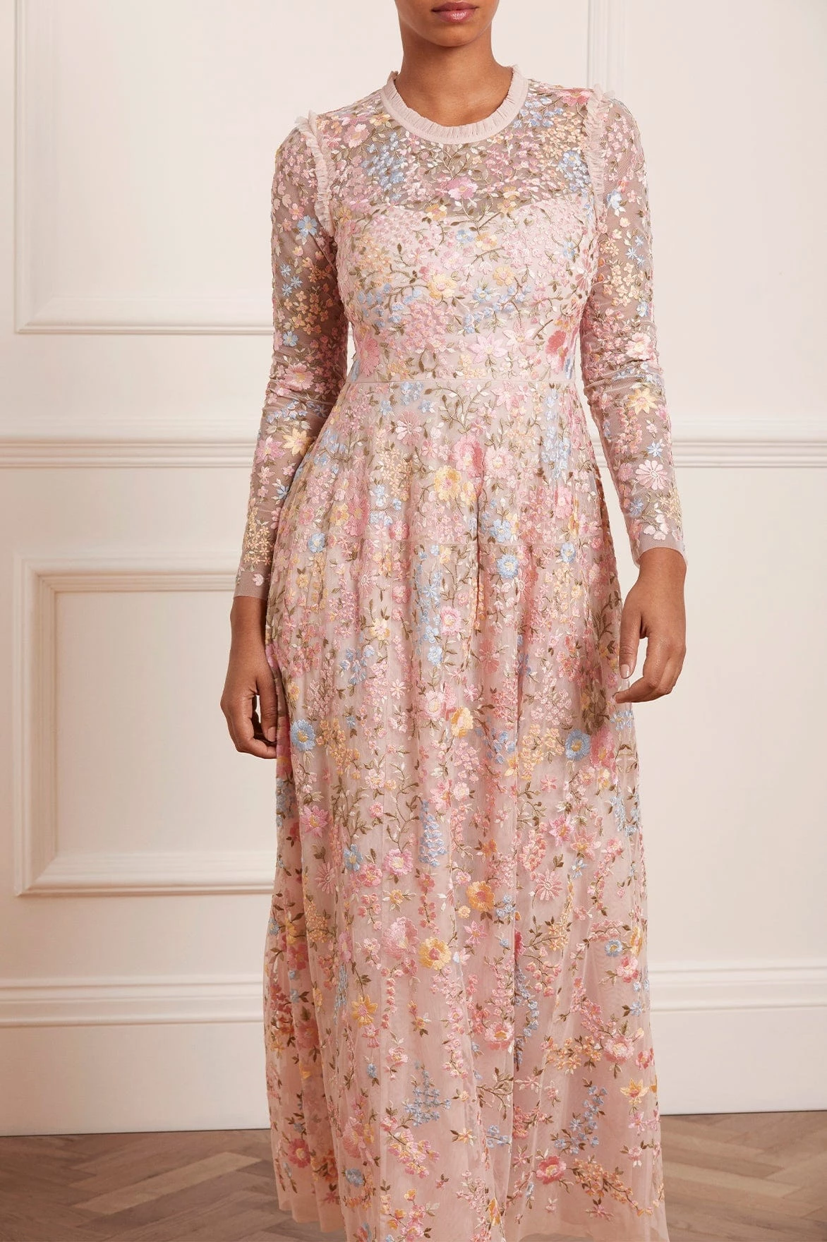 Needle & Thread Holding LTD Secret Garden Long Sleeve Ankle Gown All - Womenswear 3 Needle & Thread Holding LTD Secret Garden Long Sleeve Ankle Gown All - Womenswear