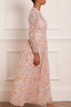 Needle & Thread Holding LTD Secret Garden Long Sleeve Ankle Gown All - Womenswear 14 Needle & Thread Holding LTD Secret Garden Long Sleeve Ankle Gown All - Womenswear