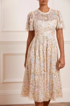 Needle & Thread Holding LTD All - Womenswear Secret Garden Short Sleeve Midaxi Dress