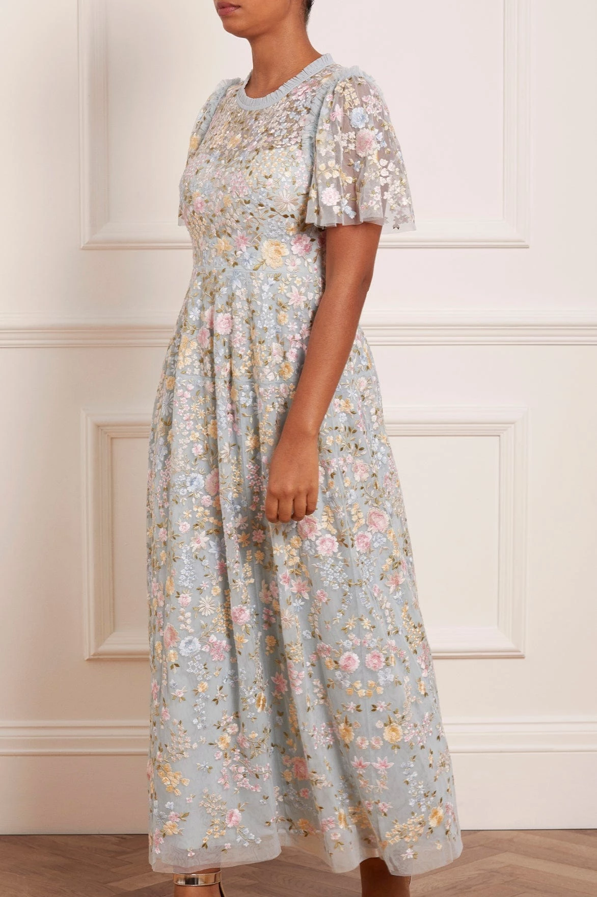 Needle & Thread Holding LTD All - Womenswear Secret Garden Short Sleeve Ankle Gown 1 Needle & Thread Holding LTD All - Womenswear Secret Garden Short Sleeve Ankle Gown