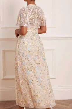 Needle & Thread Holding LTD Secret Garden Short Sleeve Ankle Gown All - Womenswear