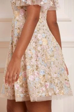 Needle & Thread Holding LTD All - Womenswear Secret Garden Short Sleeve Micro Mini Dress