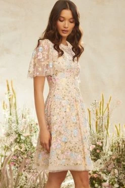 Needle & Thread Holding LTD All - Womenswear Secret Garden Short Sleeve Micro Mini Dress