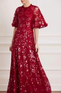 Needle & Thread Holding LTD Sequin Ribbon Gown