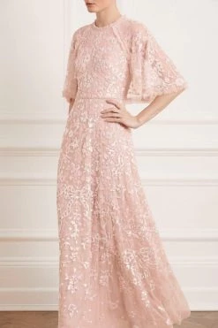 Needle & Thread Holding LTD Sequin Ribbon Gown