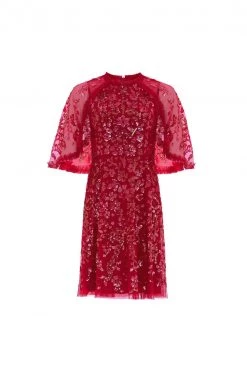 Needle & Thread Holding LTD Sequin Ribbon Mini Dress All - Womenswear
