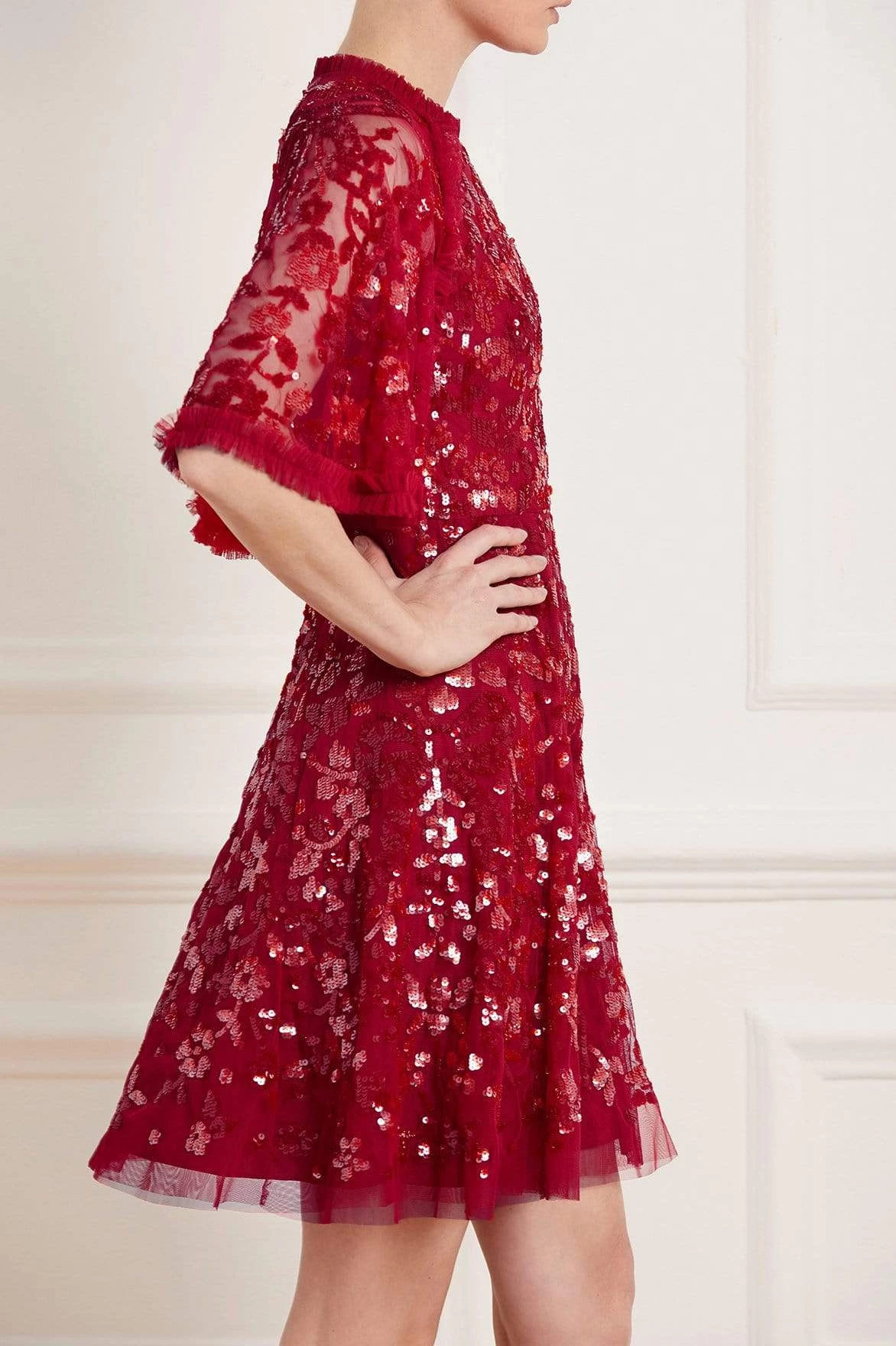 Needle & Thread Holding LTD Sequin Ribbon Mini Dress All - Womenswear 3 Needle & Thread Holding LTD Sequin Ribbon Mini Dress All - Womenswear